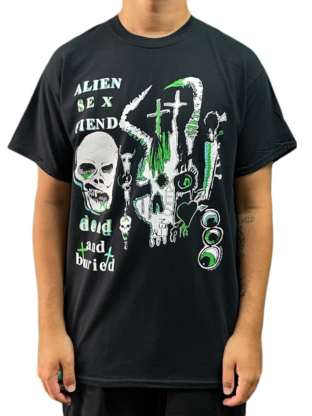 Alien Sex Fiend Dead & Buried Unisex Official T Shirt Brand New Various Sizes