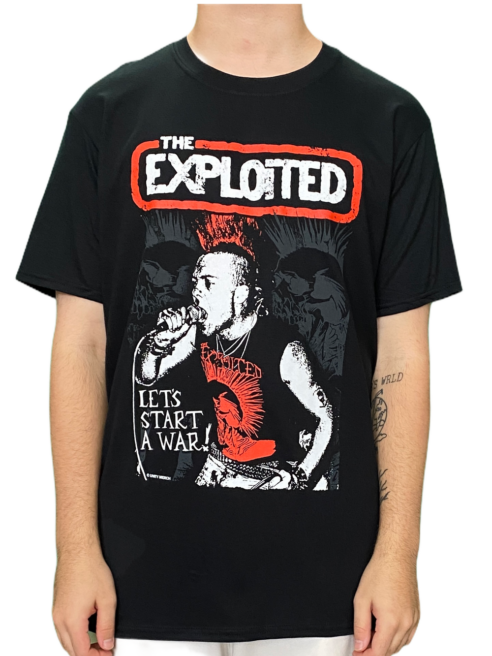 Exploited Let's Start A War Unisex Official T Shirt Brand New Various Sizes