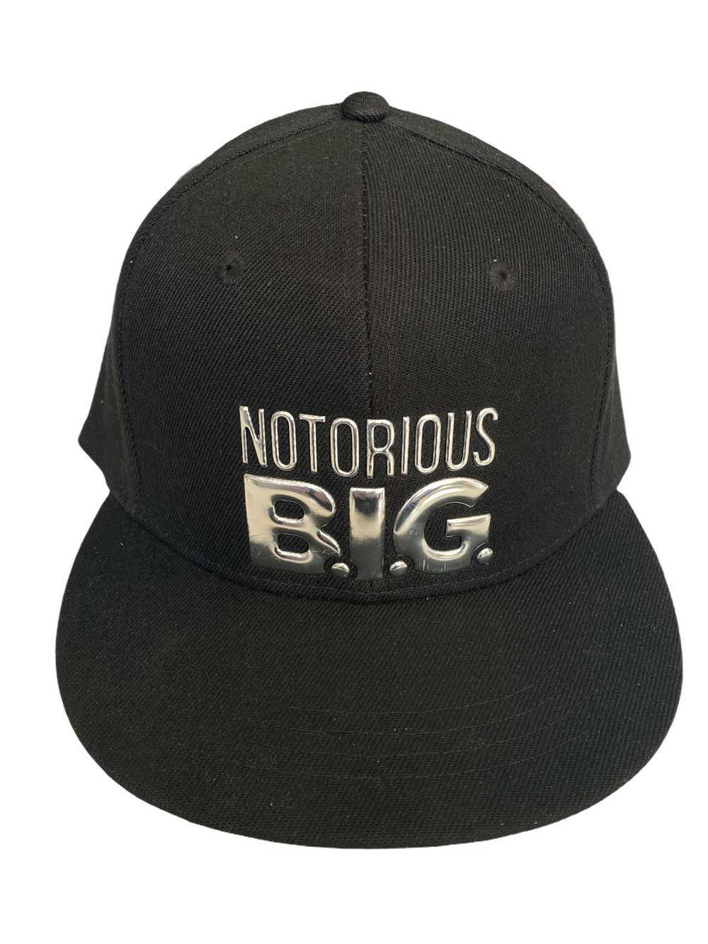 Notorious B.I.G. Official Flat Snapback Cap Adjustable Brand New Sonic Silver Applique