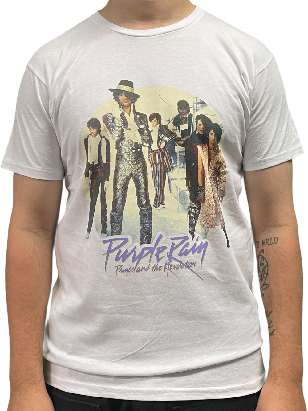 Prince – & The Revolution Doves Cry Group Stairs White Official Unisex T-Shirt Various Sizes NEW