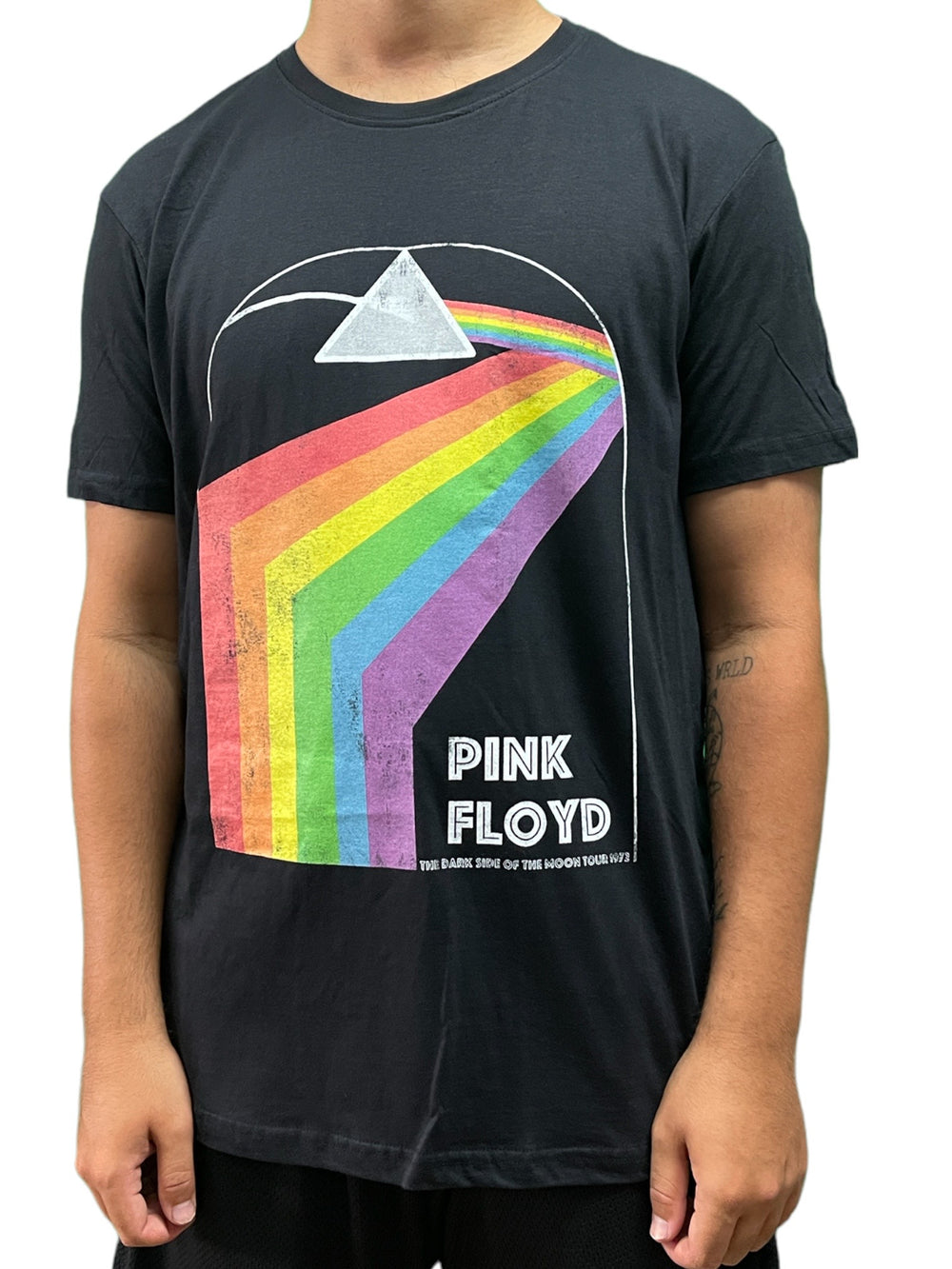 Pink Floyd DSOTM 1972 BLK Unisex Official T Shirt Various Sizes Back Printed