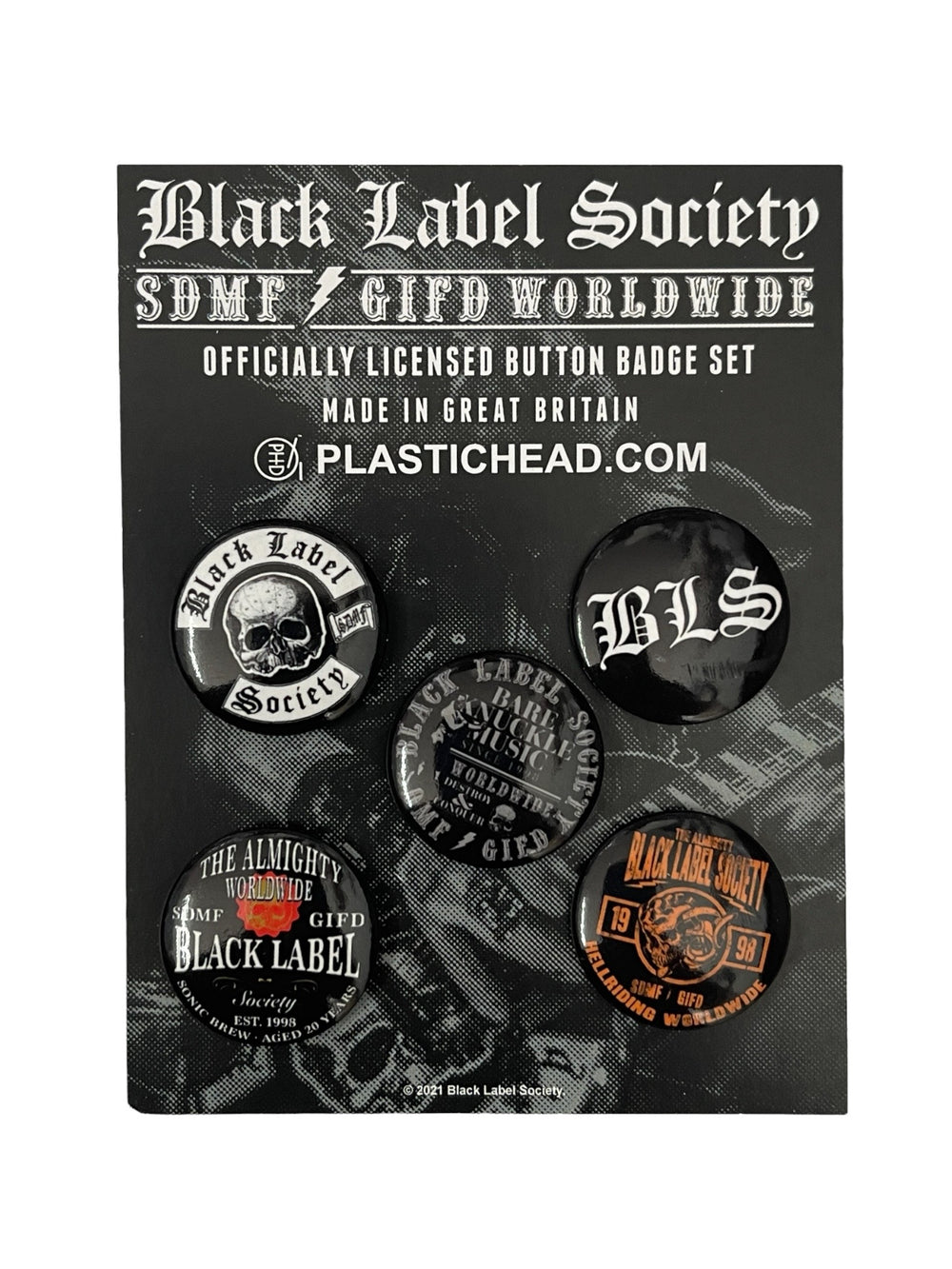 Black label Society Official Merchandise Badge Pack Brand New