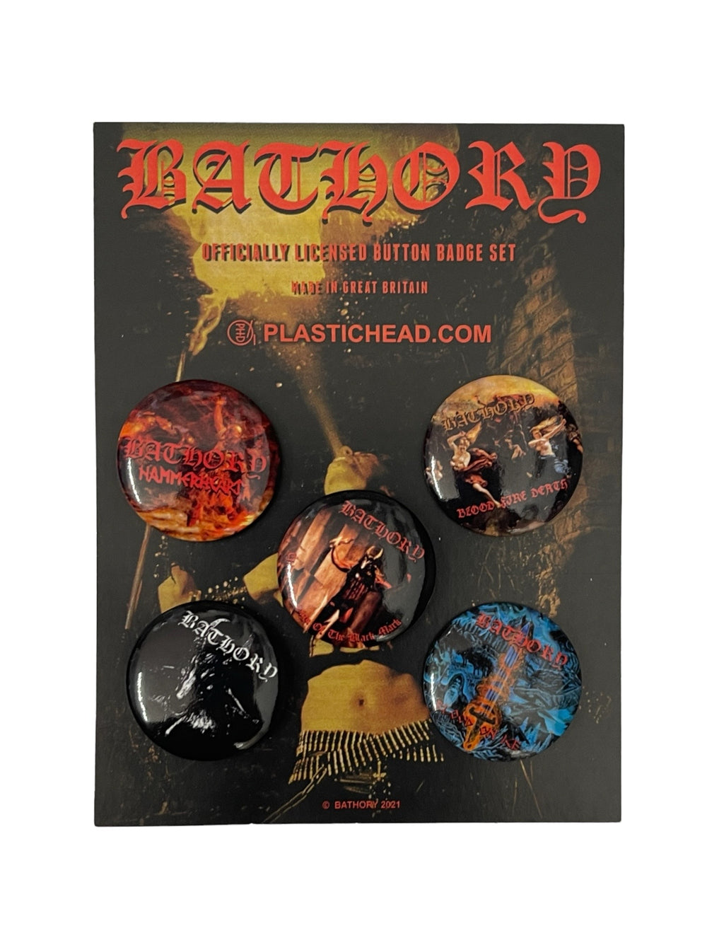 Bathory Official Merchandise Badge Pack Brand New - #126