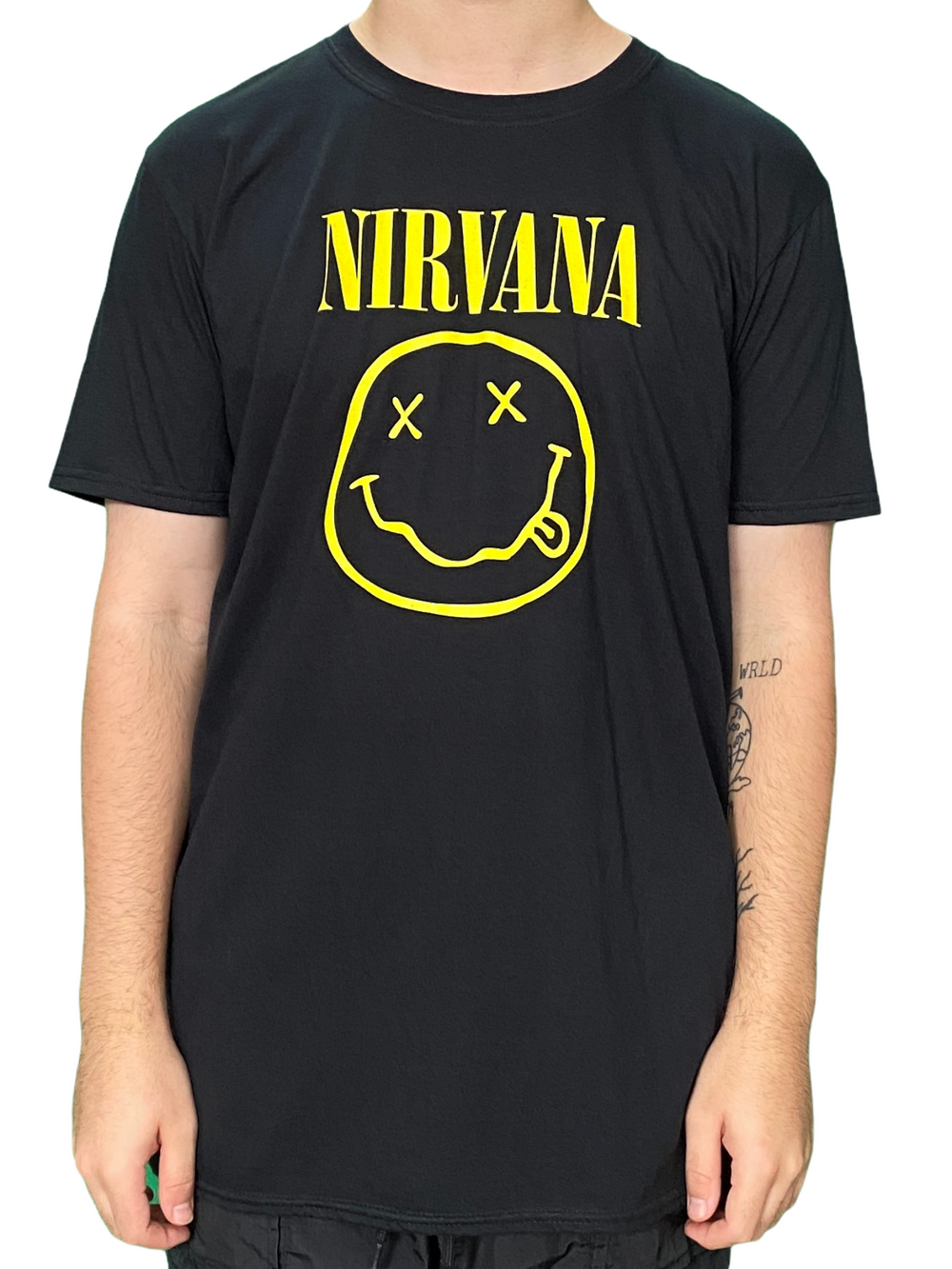Nirvana Yellow Smiley Unisex Official T Shirt Brand New Various Sizes NO BACK PRINT