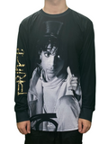 Prince – Official Long Sleeved Sign O The Times Portrait Gold Text Unisex Shirt