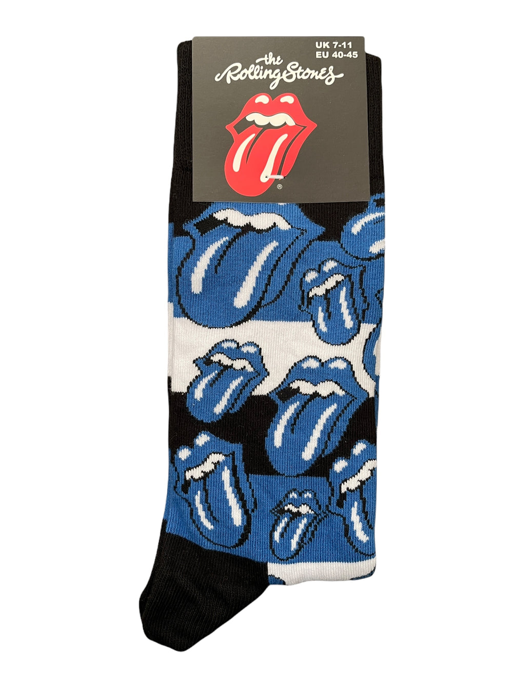 Rolling Stones The - BLUE TONGUES Official Product 1 Pair Jacquard Socks NEW