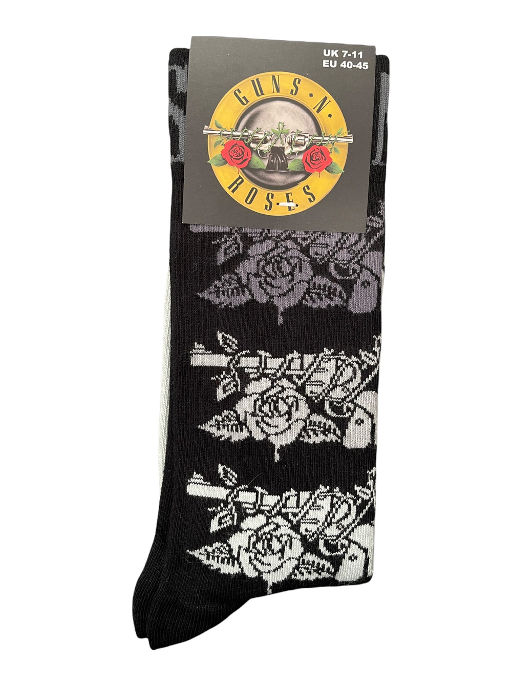 Guns N' Roses - PISTOLS MONO Official Product 1 Pair Jacquard Socks Brand New
