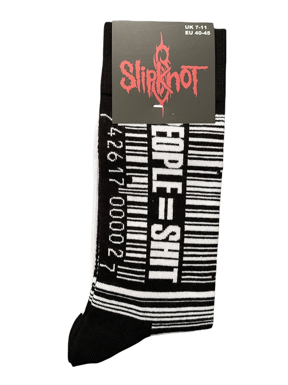 Slipknot Barcode Official Product 1 Pair Jacquard Socks Size 7-11 UK Brand New