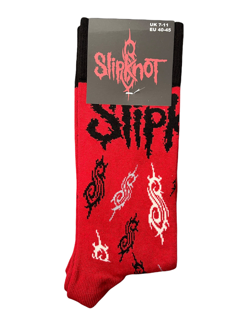Slipknot Tribal RED Official Product 1 Pair Jacquard Socks Size 7-11 UK Brand New