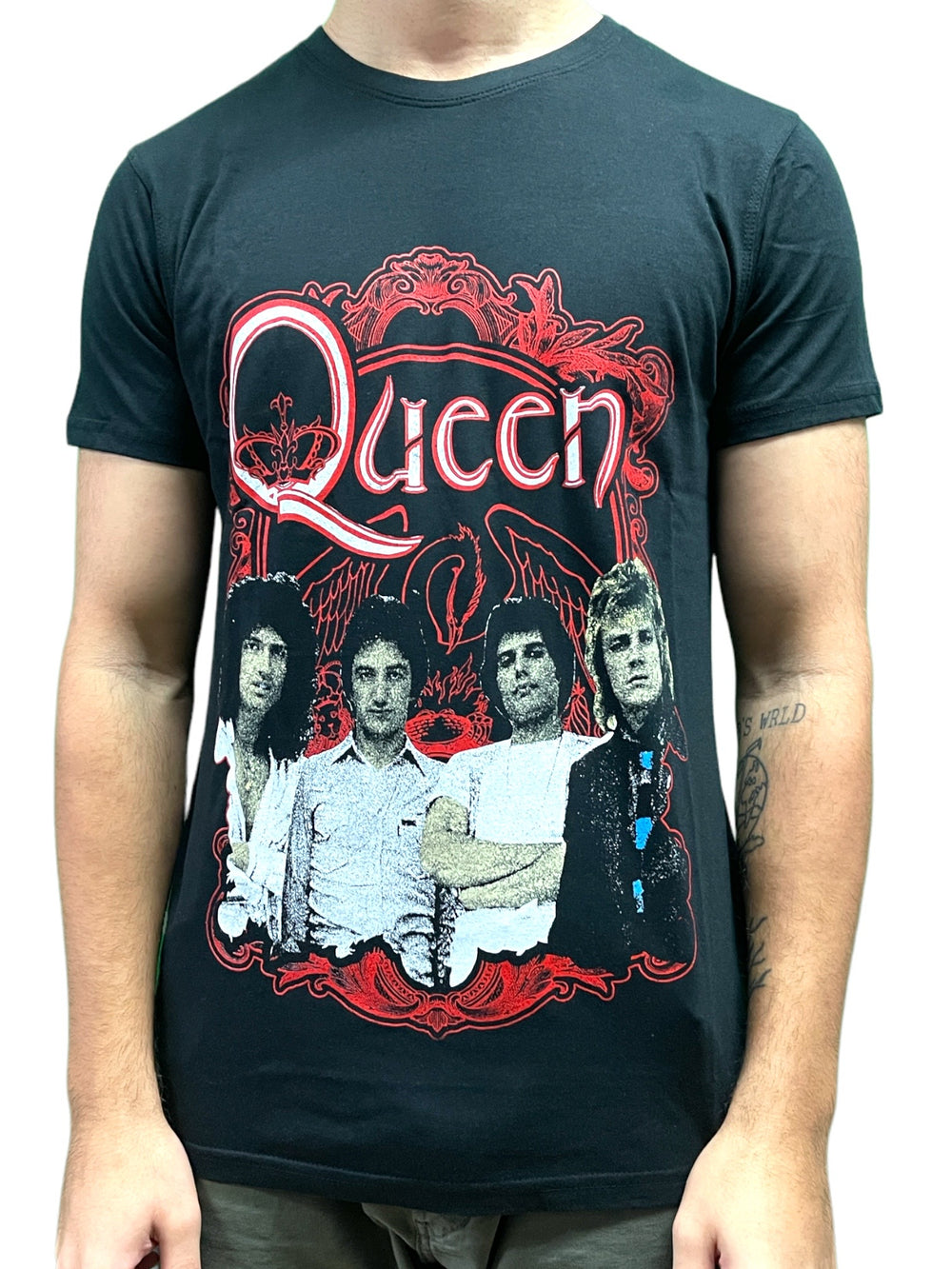 Queen - Ornate Crest Photo Official T Shirt Various Sizes Freddie Mercury NEW