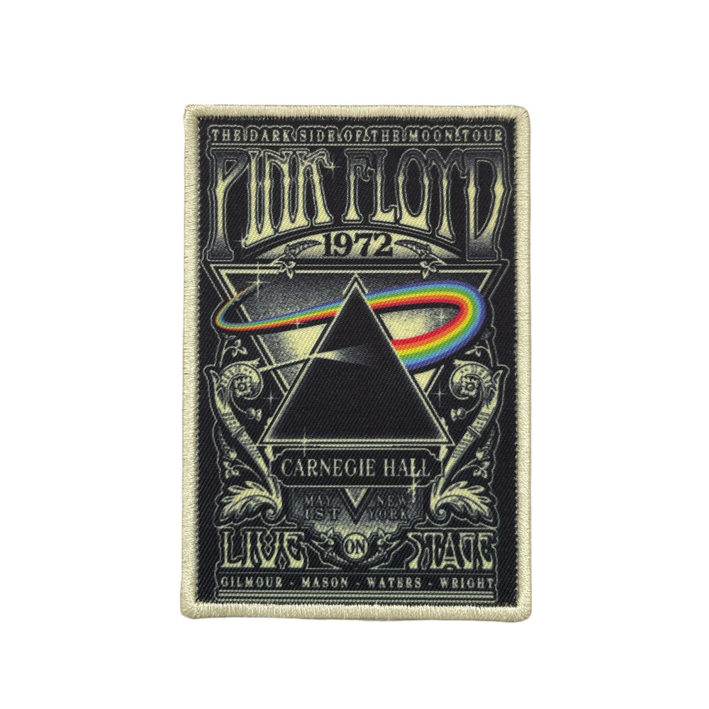 Pink Floyd Standard Patch: Carnegie Hall Official Woven Patch Brand New