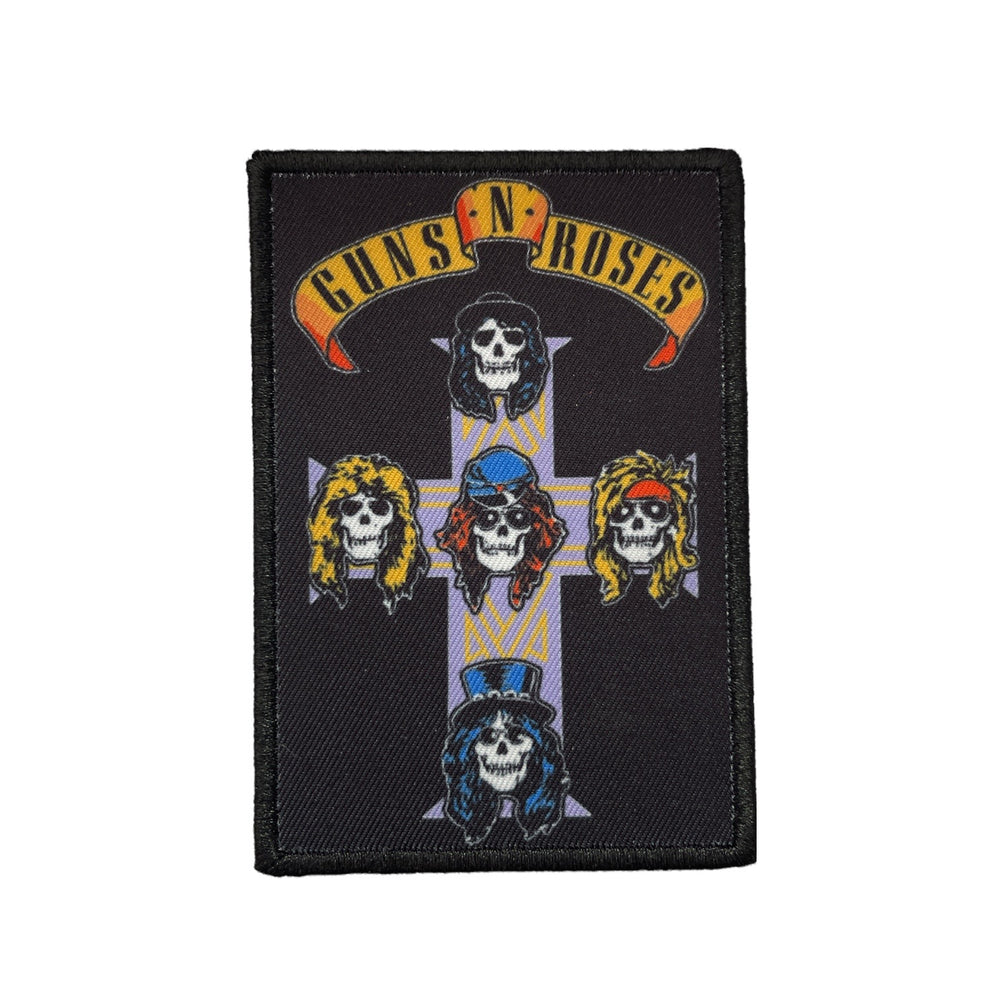 Guns N' Roses Standard Patch: Nightrain Cross Official Woven Patch Brand New