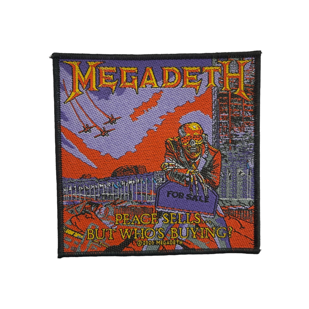 Megadeth Standard Patch: Peace Sells Official Woven Patch Brand New