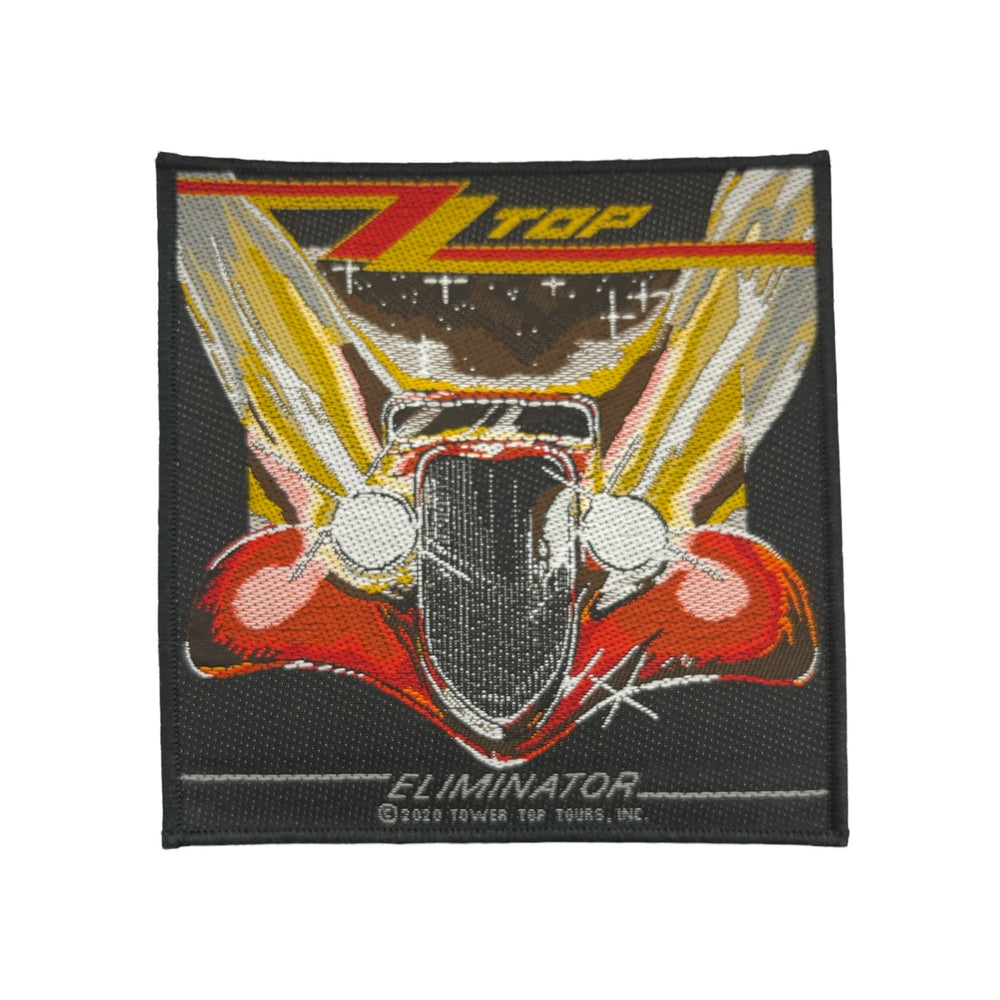 ZZ Top Standard Patch: Eliminator Official Woven Patch Brand New