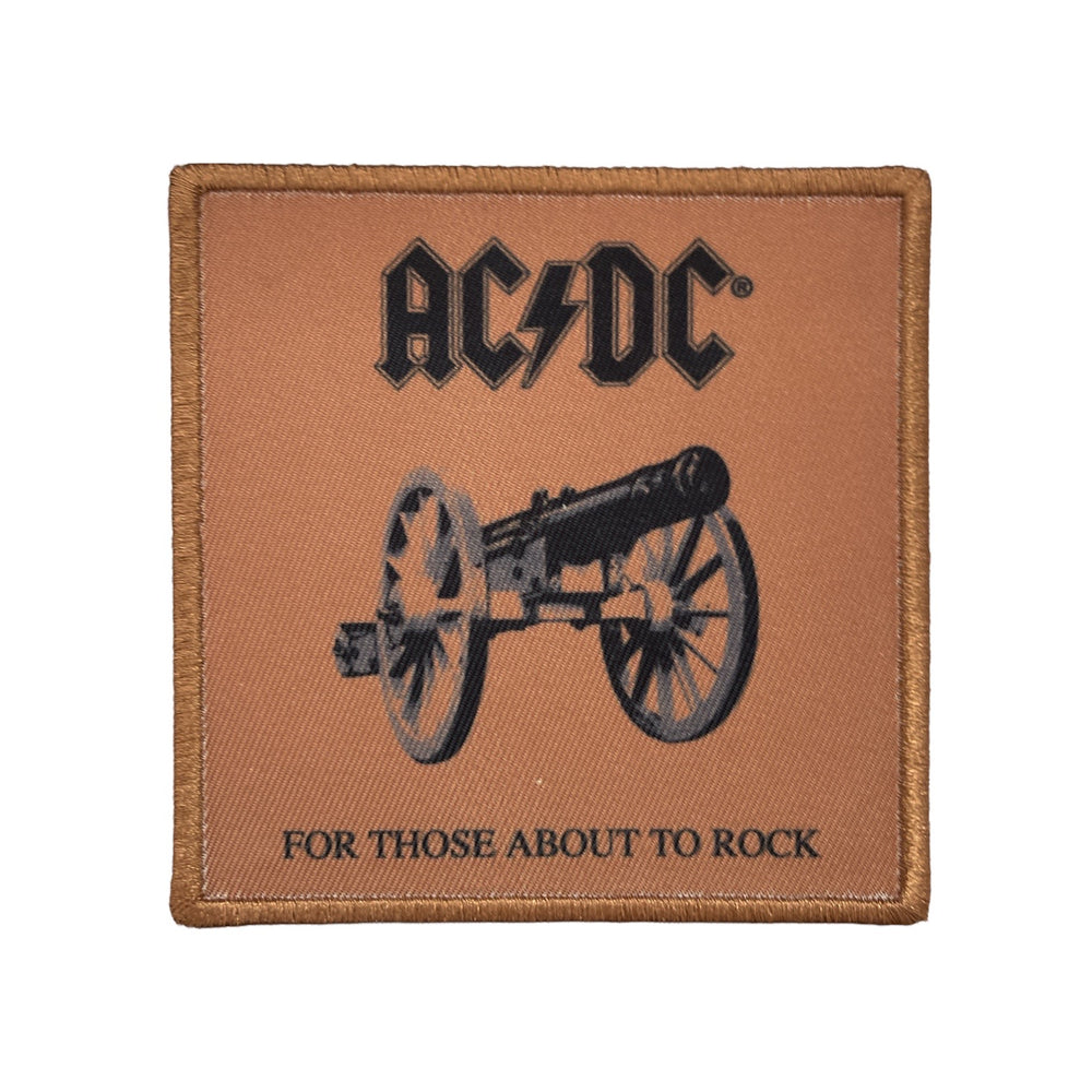 AC/DC Standard Patch: For Those About To Rock (We Salute You) (Album Cover) Official Woven Patch Brand New