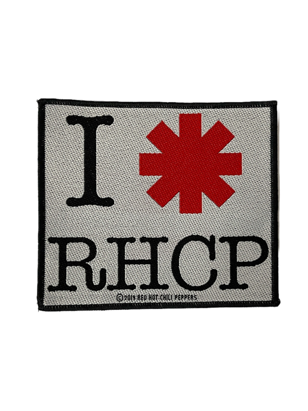 Red Hot Chilli Peppers I Love RHCP Official Woven Patch Brand New