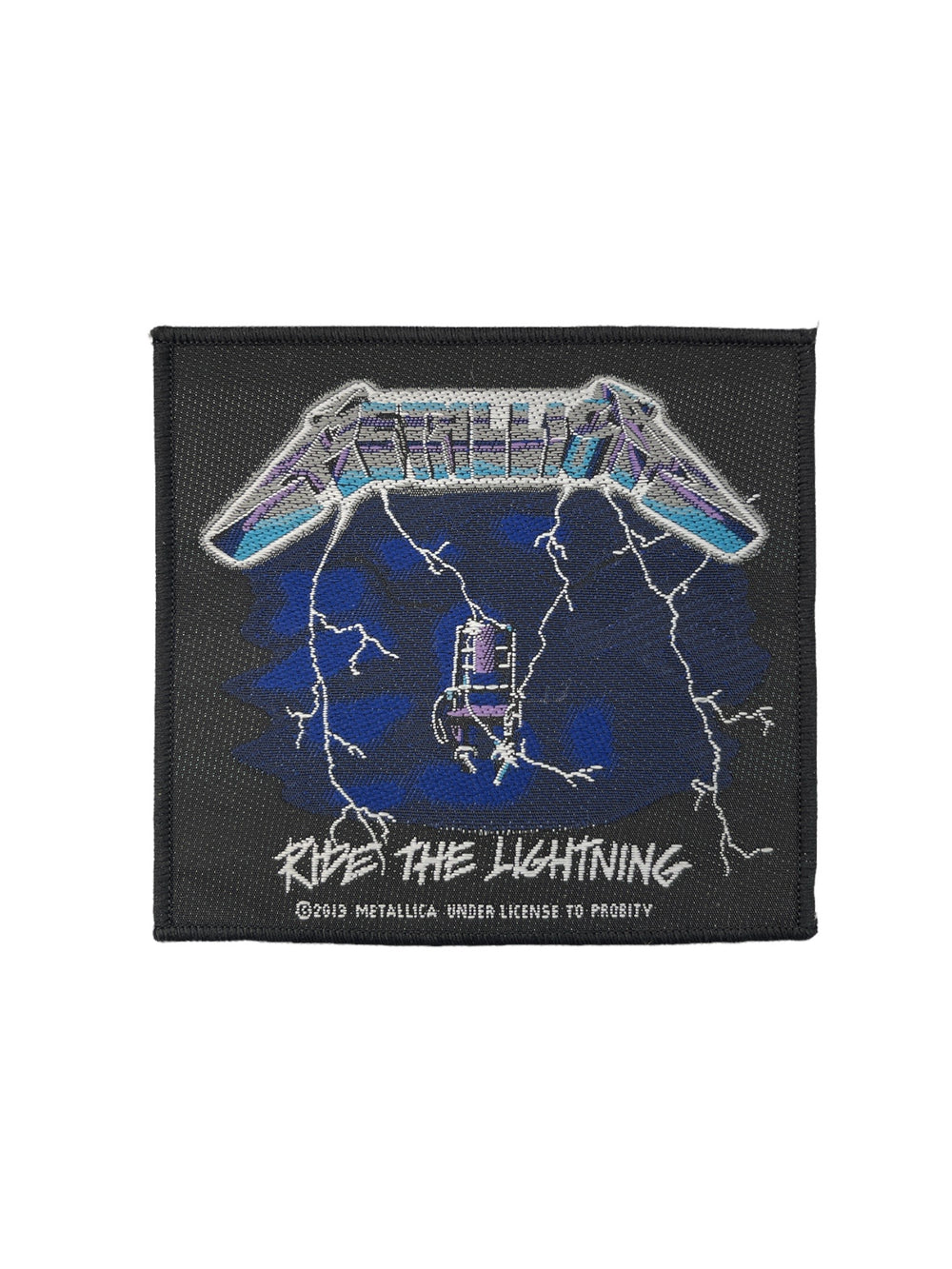Metallica Standard Patch: Ride the Lightning Woven Patch Brand New