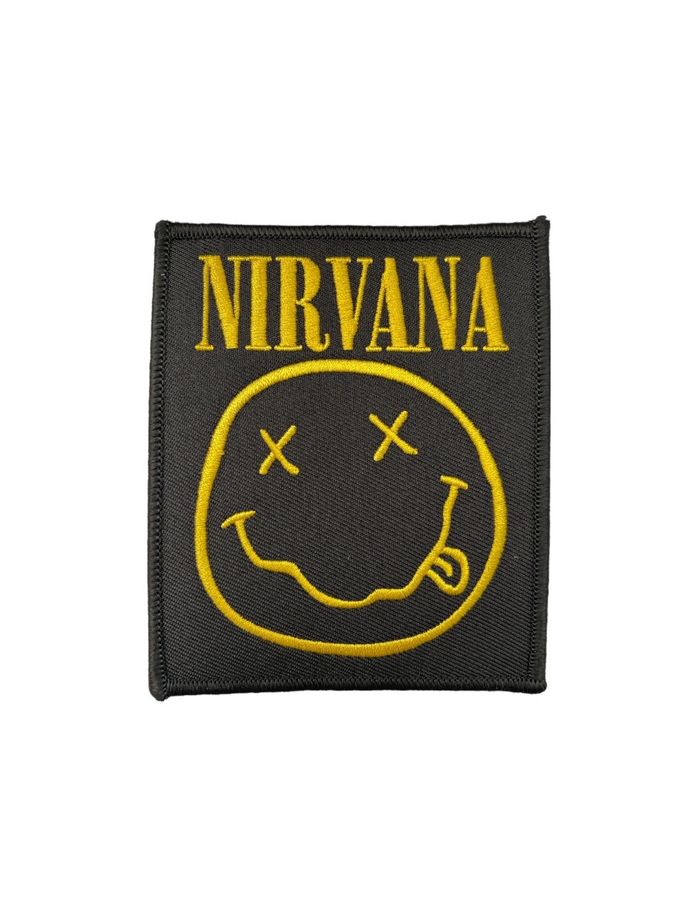 Nirvana Standard Patch: Happy Face Woven Patch Brand New
