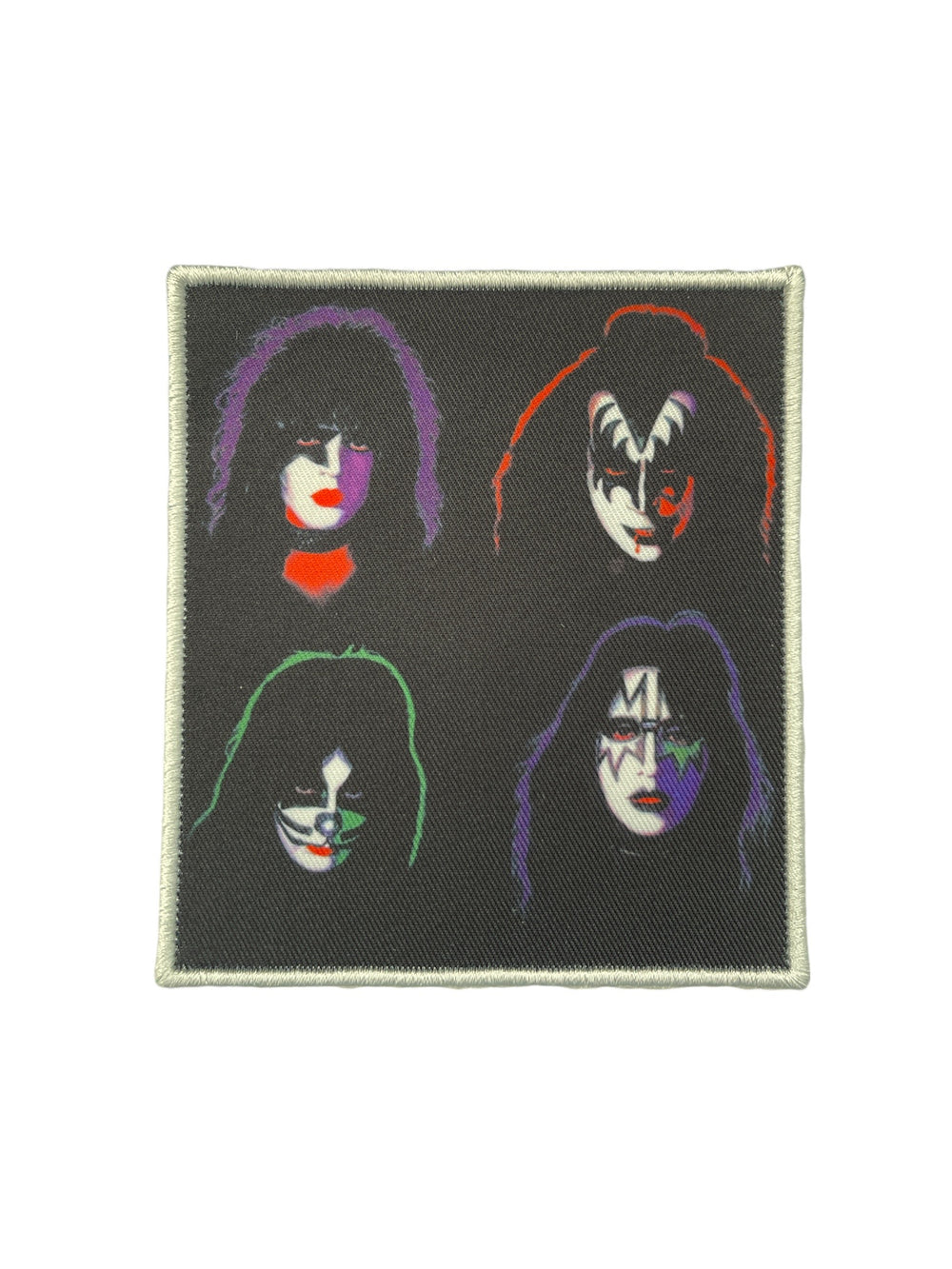 KISS Standard Patch: 4 Heads Official Woven Patch Brand New