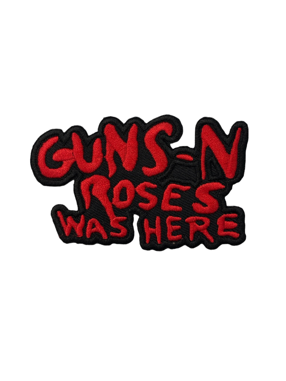 Guns N' Roses Standard Patch: Cut-Out Was Here Official Woven Patch Brand New