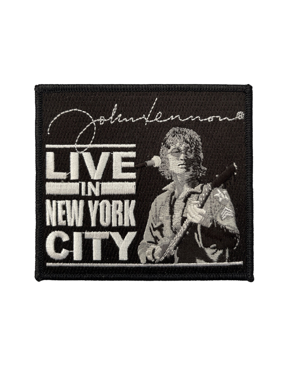 John Lennon Standard Patch: Live in New York City Official Woven Patch Brand New