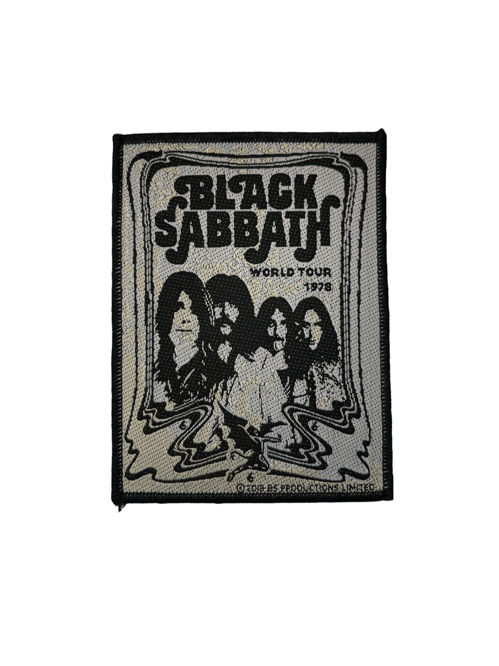 Black Sabbath Standard Patch: Band World Tour 1978 Official Woven Patch Brand New