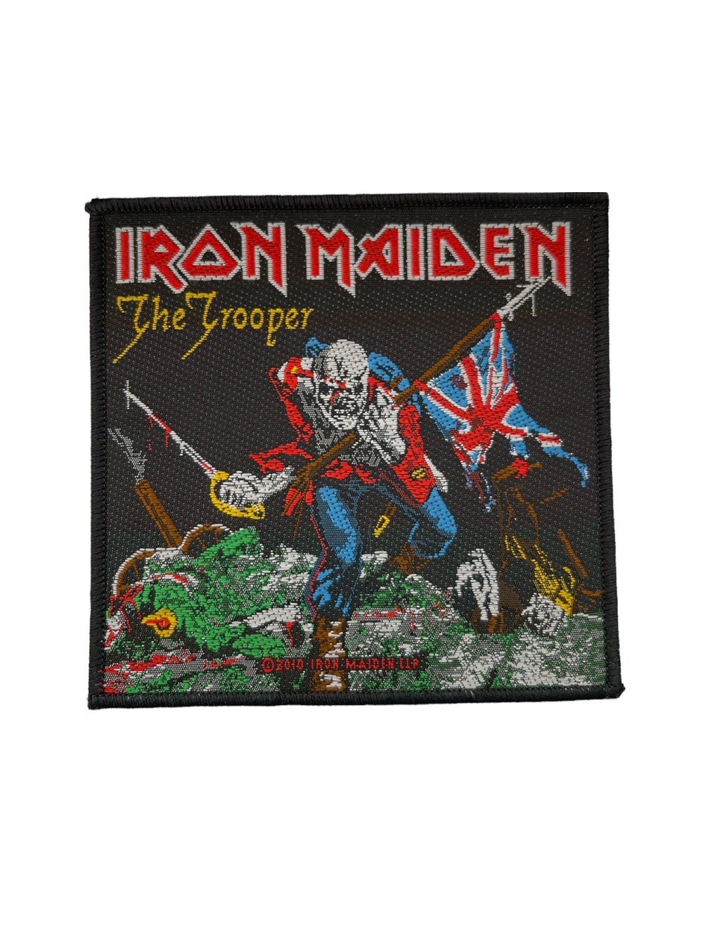 Iron Maiden Standard Patch: The Trooper Official Woven Patch Brand New