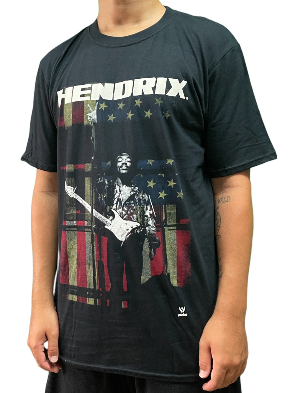 Jimi Hendrix Peace Flag Unisex Official T Shirt Brand New Various Sizes