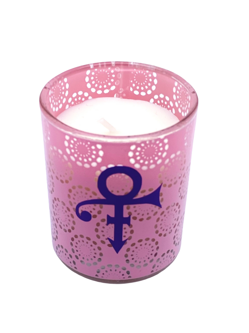 Prince – NPG Store Official Merchandise Small Candle In Holder Pink Love Symbol Prince