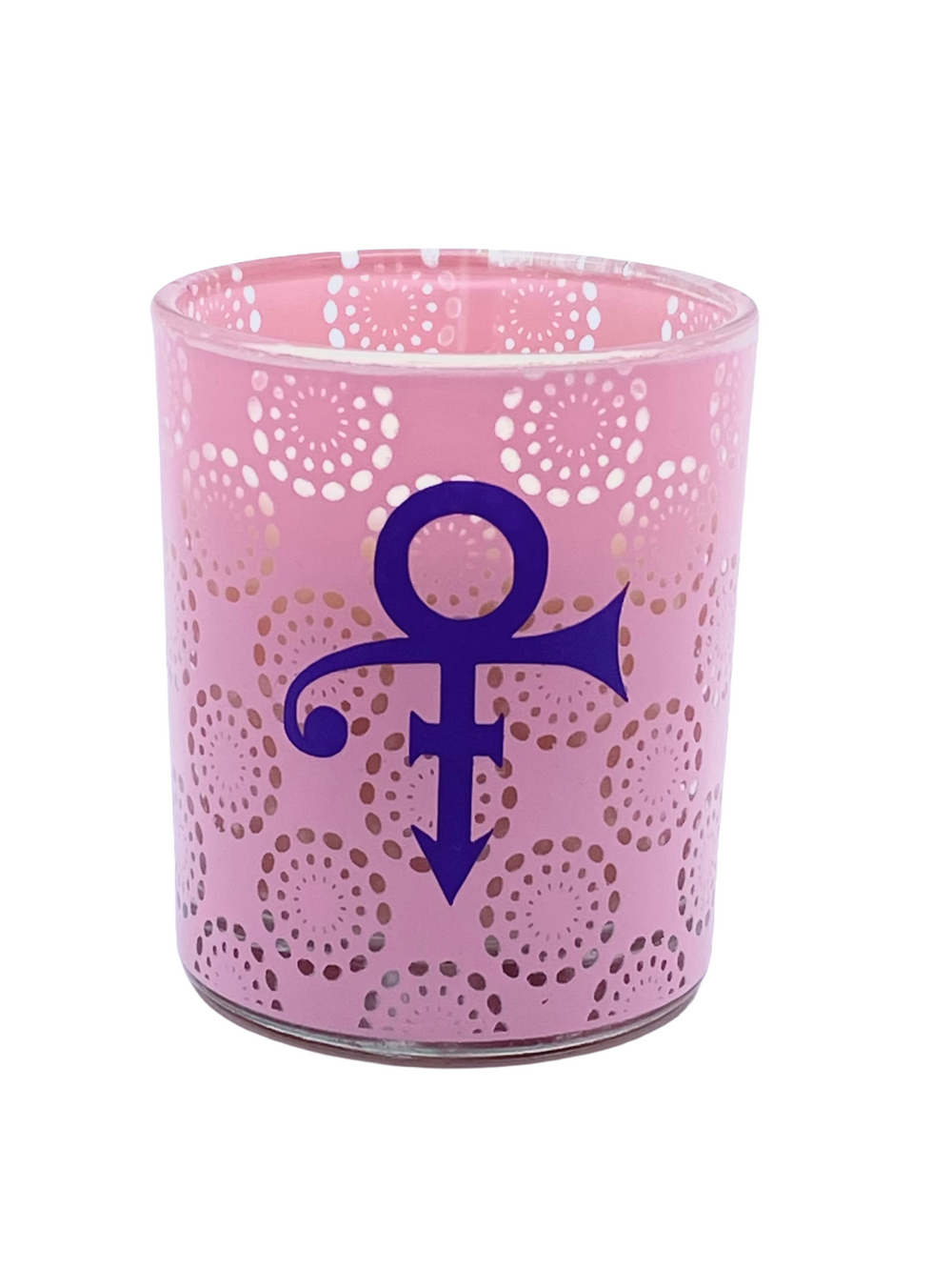 Prince – NPG Store Official Merchandise Small Candle In Holder Pink Love Symbol Prince