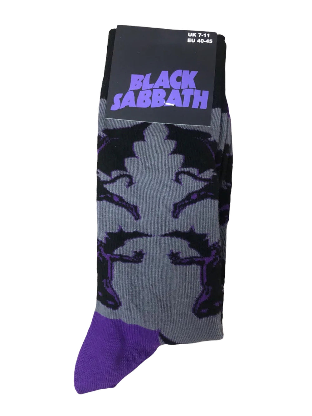 Black Sabbath Demons Official Product 1 Pair Jacquard Socks Brand New