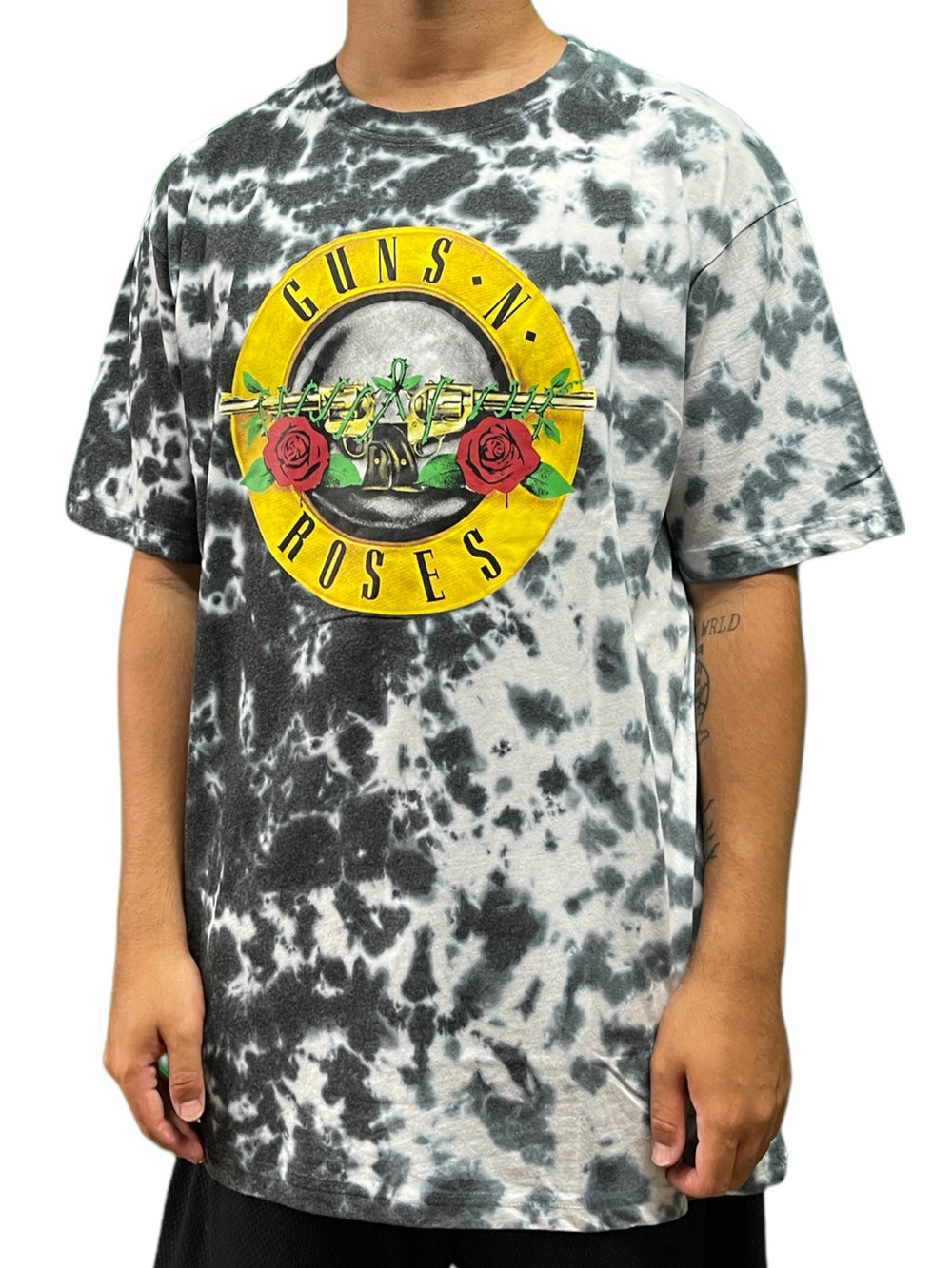 Guns N' Roses - Logo WHT (Dip-Dye) Official Unisex T Shirt Various Sizes NEW