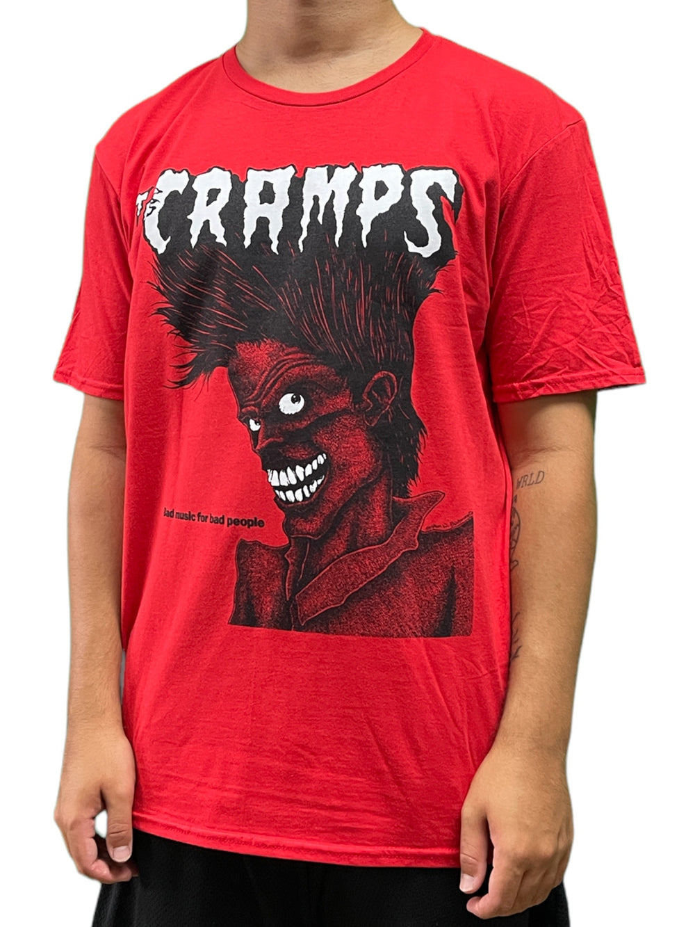 Cramps The Bad Music RED Unisex Official T Shirt Various Sizes