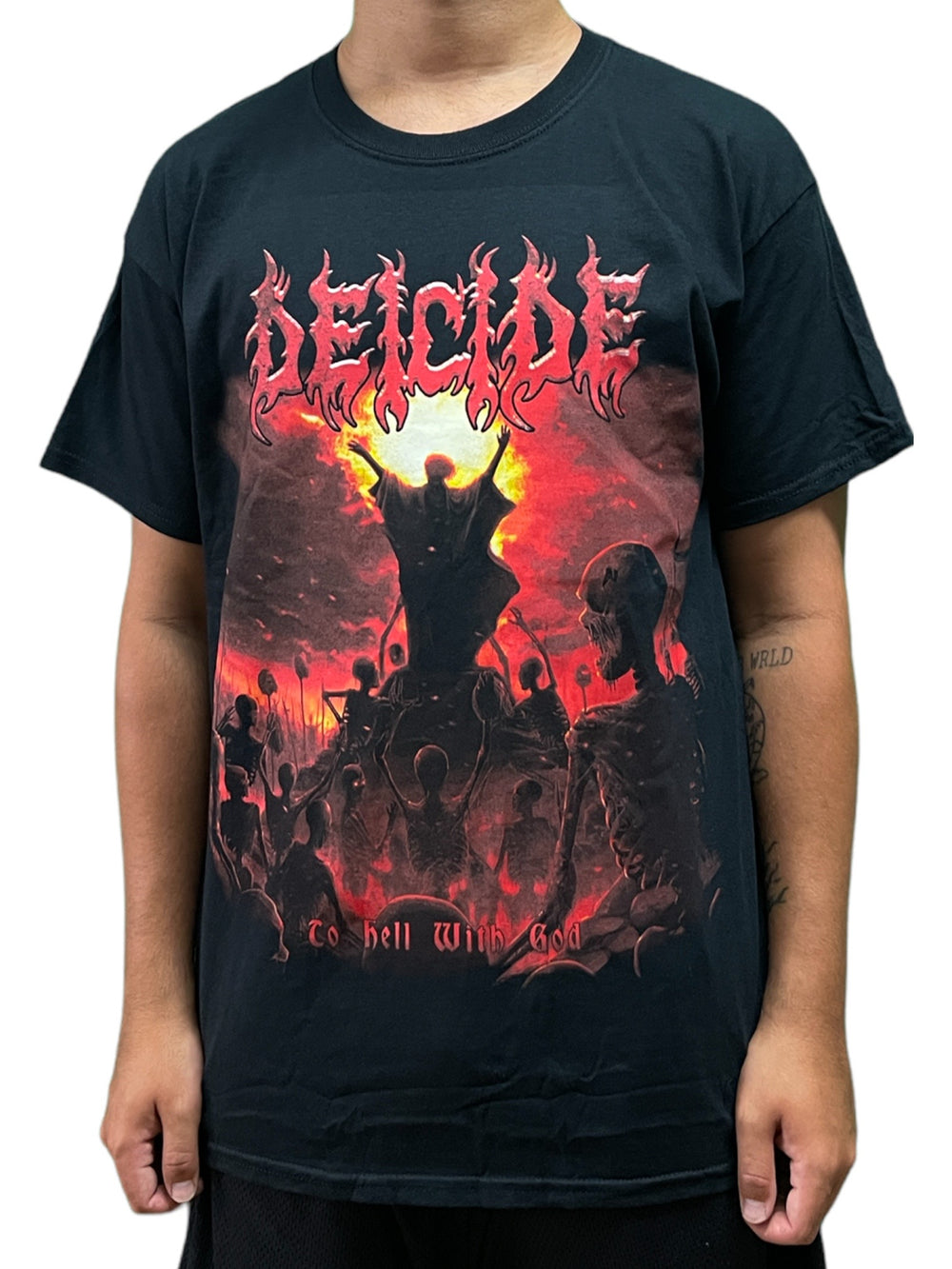 Deicide To Hell Unisex Official T Shirt Various Sizes