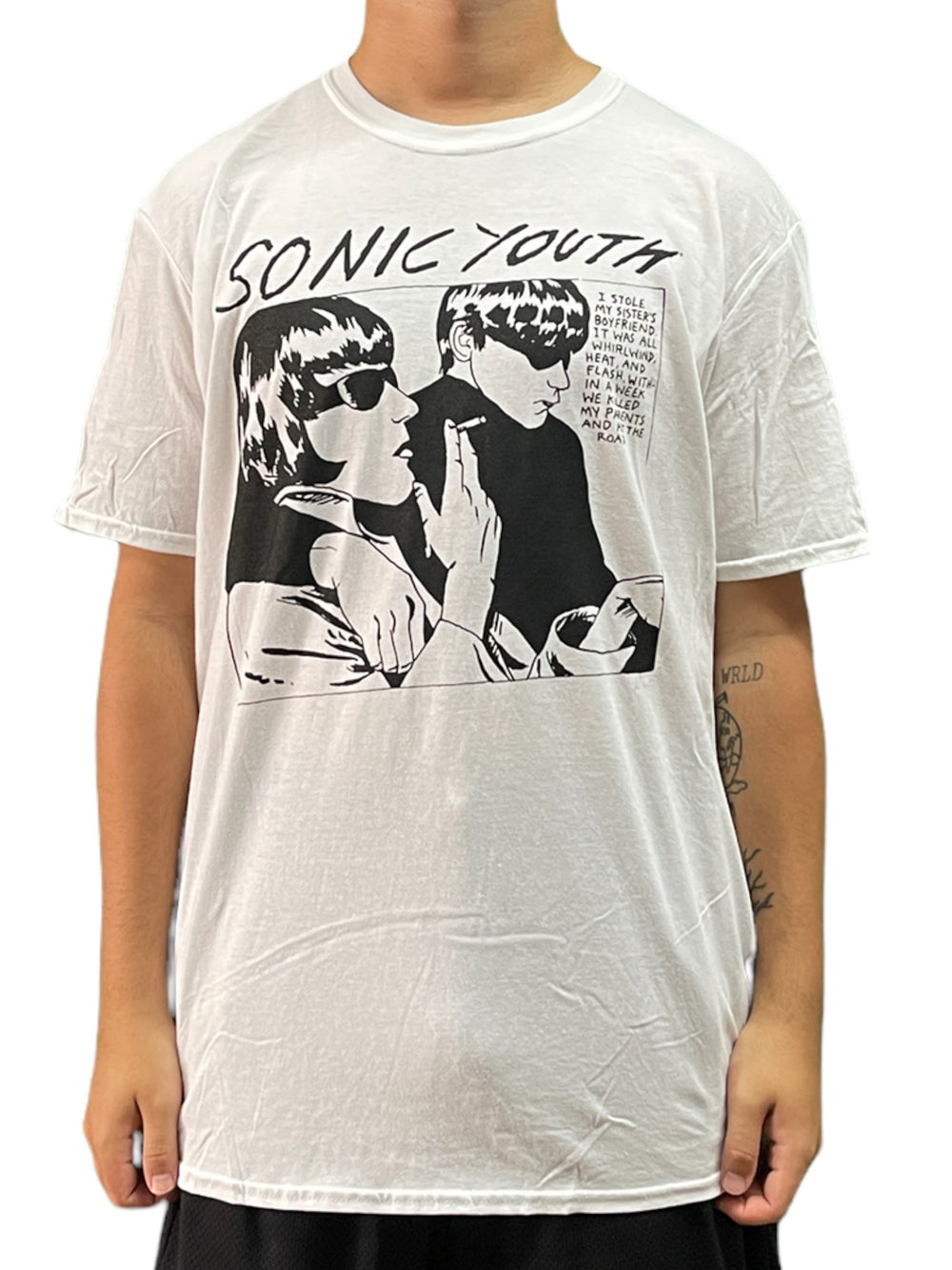 Sonic Youth Goo Album Cover White Official Unisex T Shirt Various Sizes
