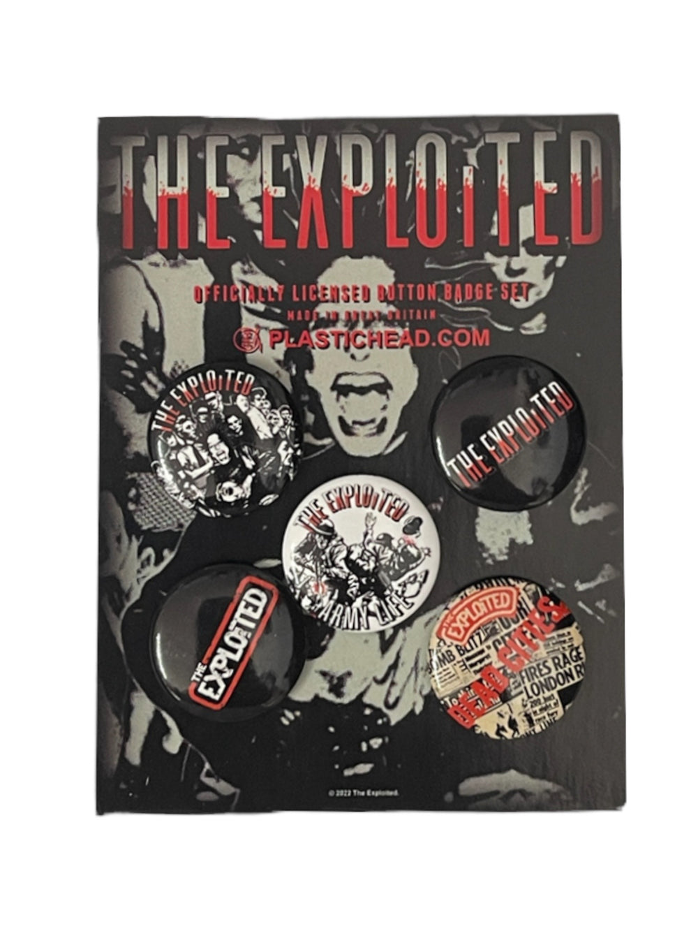 Exploited Official Merchandise Badge Pack Brand New Set 142 Army Life