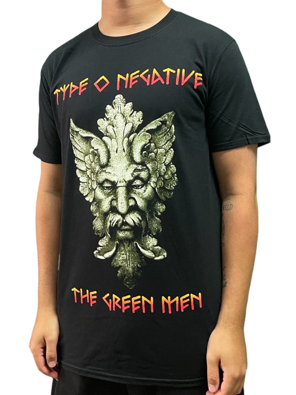 Type O Negative Green Man Unisex Official T Shirt Brand Front & Back Printed