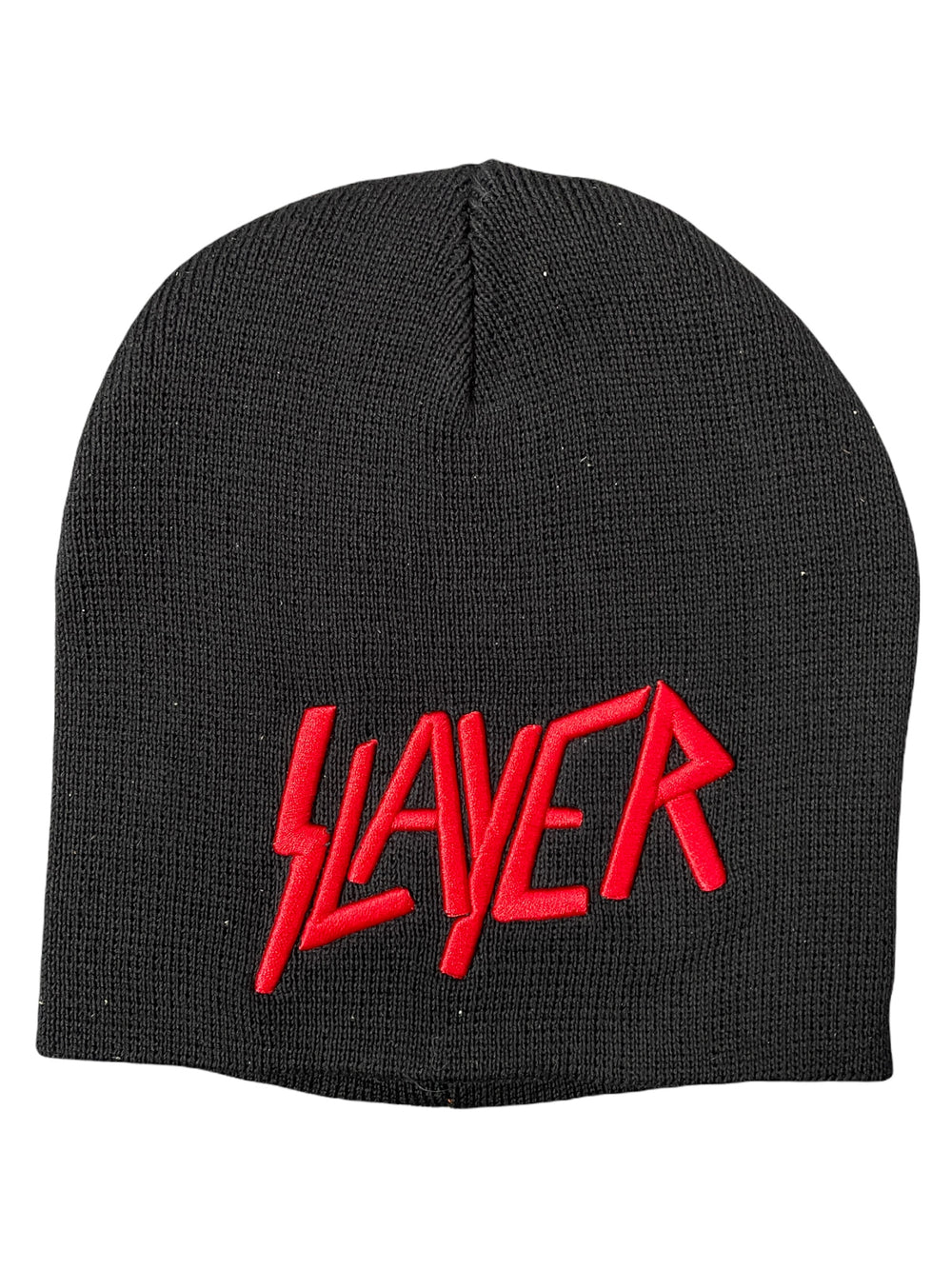 Slayer - Raised Logo Embroidery Official Beanie Hat One Size Fits All NEW