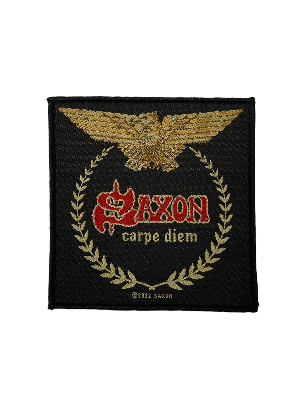 Saxon Carpe Diem Official Woven Patch Brand New