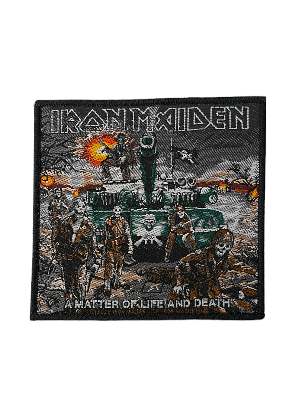 Iron Maiden Life And Death Official Woven Patch Brand New