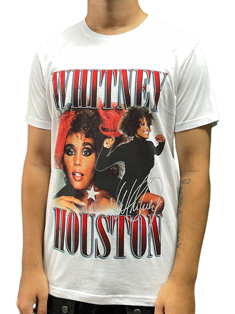 Whitney Houston 90's Homage Unisex Official T Shirt Brand New Various Sizes