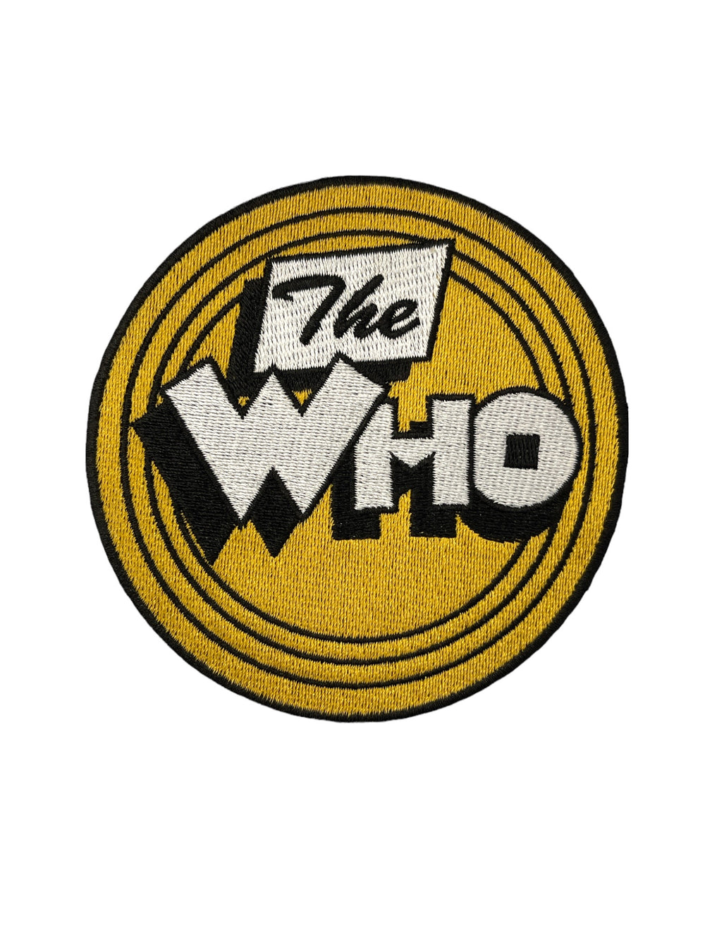 The Who Standard Patch: Yellow Circle Official Woven Patch Brand New