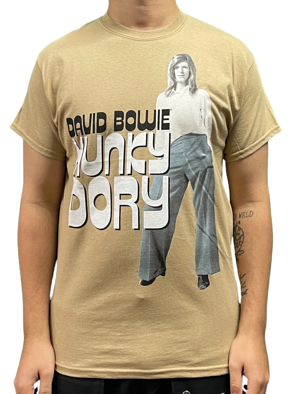 David Bowie Hunky Dory MUSTARD Official Unisex T Shirt Brand New Various Sizes