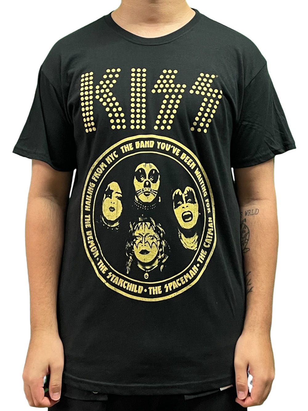 Kiss Band Circle Official Unisex T Shirt Brand New Various Sizes