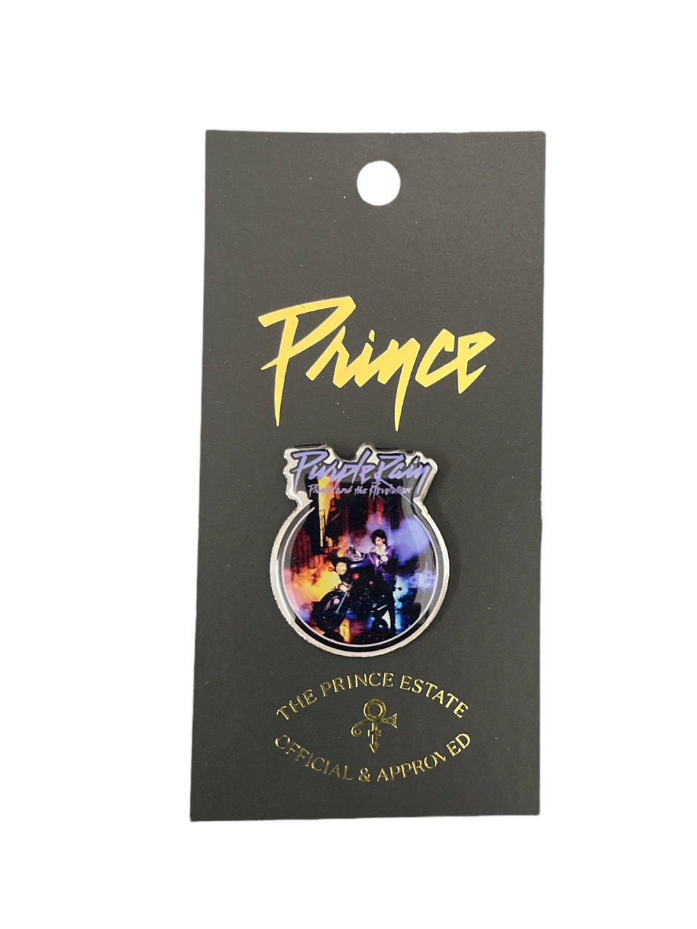 Prince – Paisley Park Official Acrylic Pin Badge Brand New Purple Rain