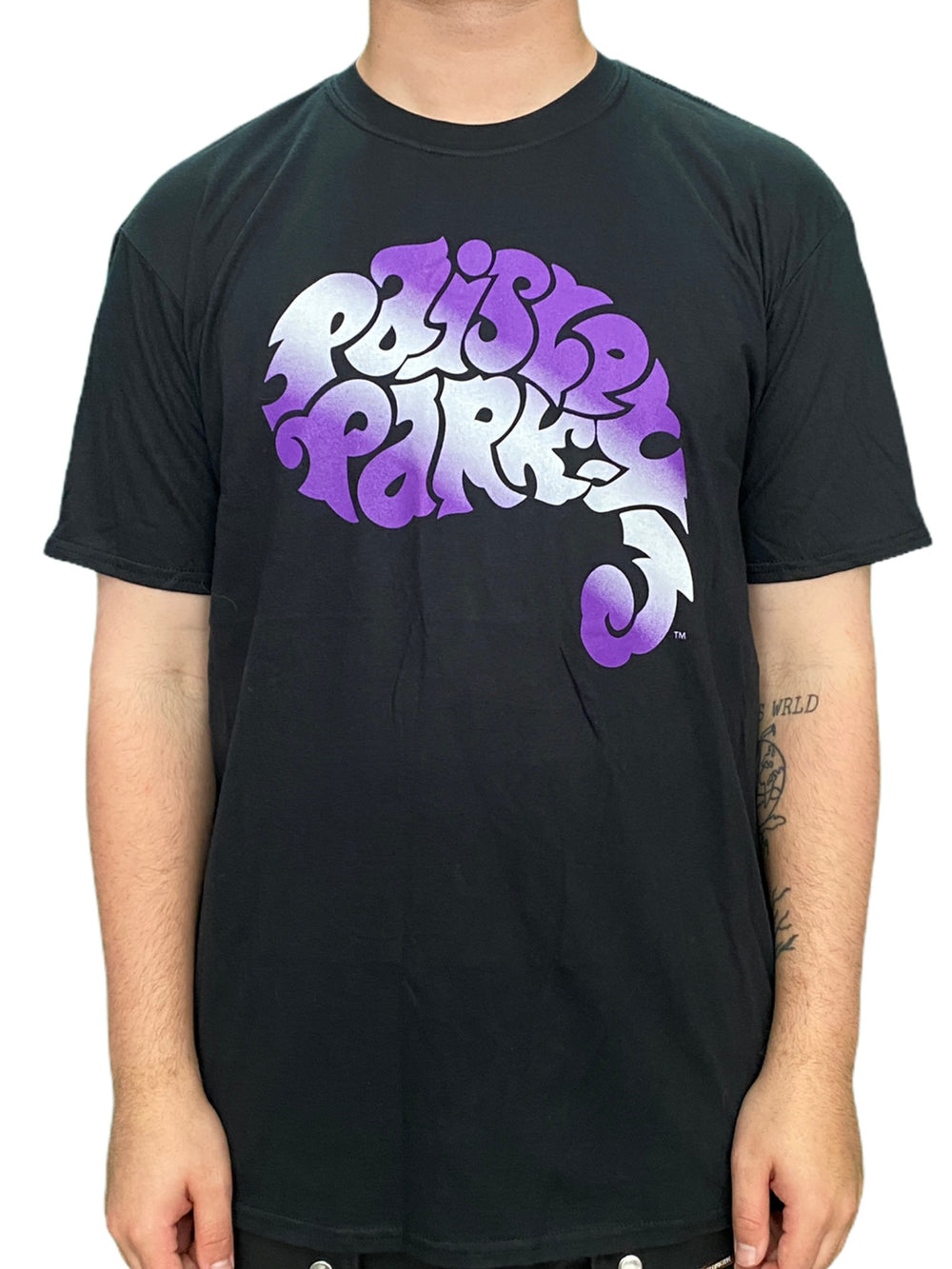 Prince – Paisley Park Official Logo Fade Unisex T Shirt XLARGE