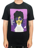 Prince – Official Martin Homent Artwork Purple Rain Unisex T Shirt LARGE