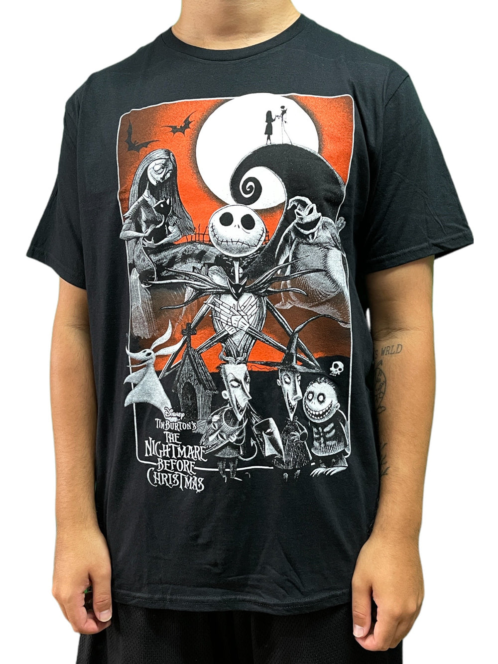 Nightmare Before Christmas Orange Moon Unisex Official T Shirt Various Sizes