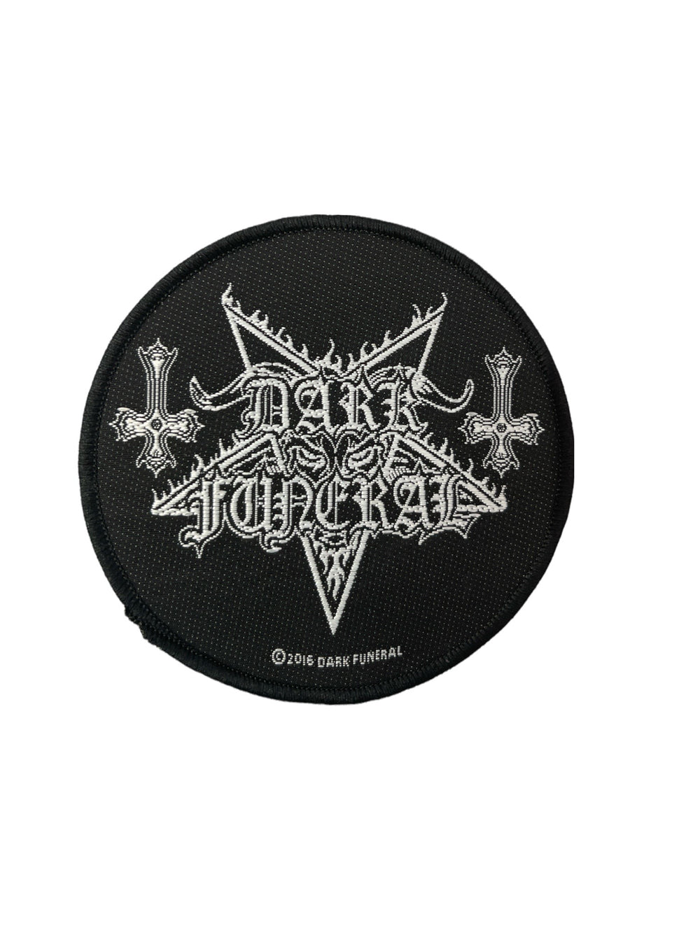Dark Funeral Circular Logo Official Sew On Woven Patch Brand New