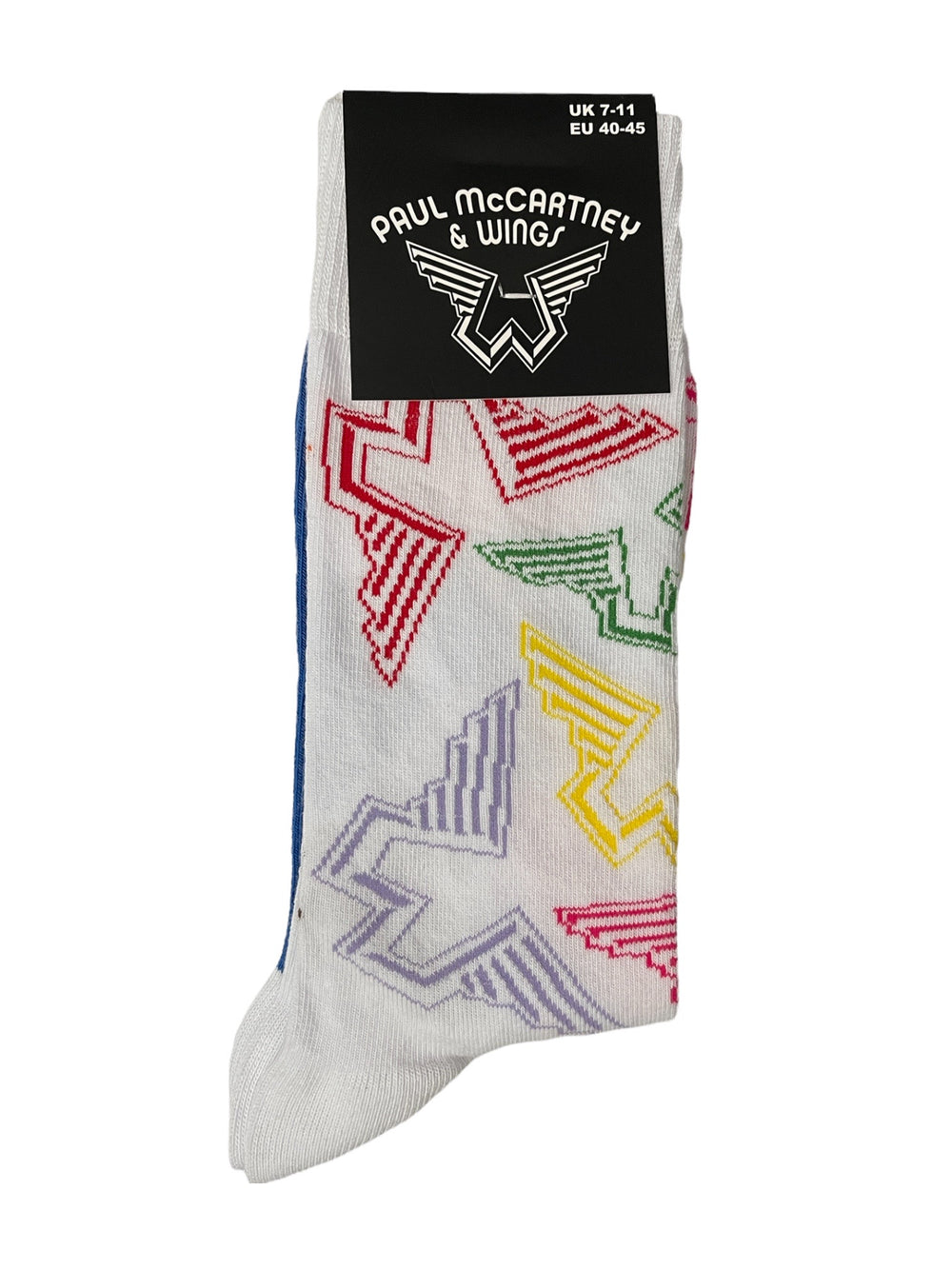 Paul McCartney & Wings Beatles The White Official Product 1 Pair Jacquard Socks Size 7-11 UK